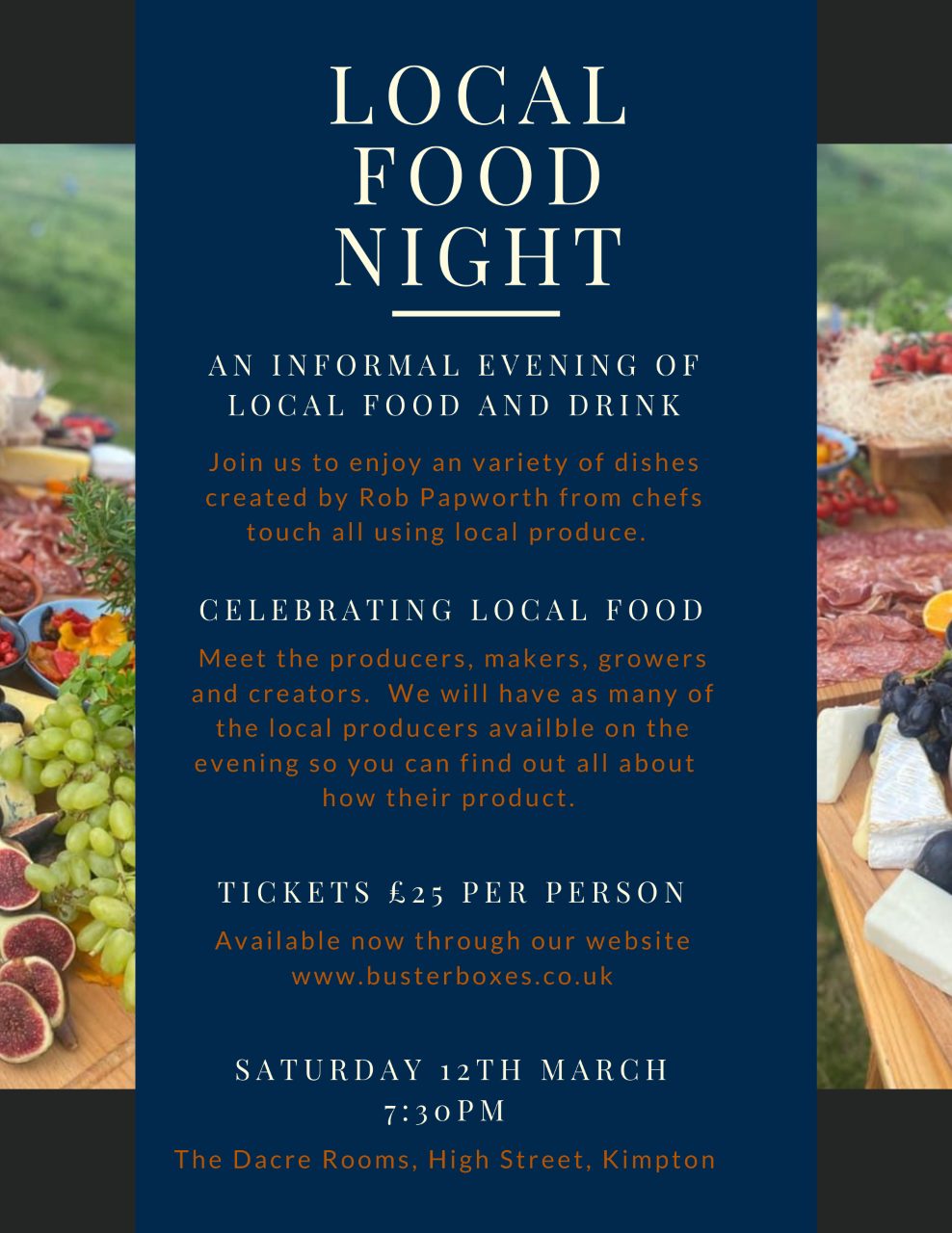 Local Food Night - Next date TBC